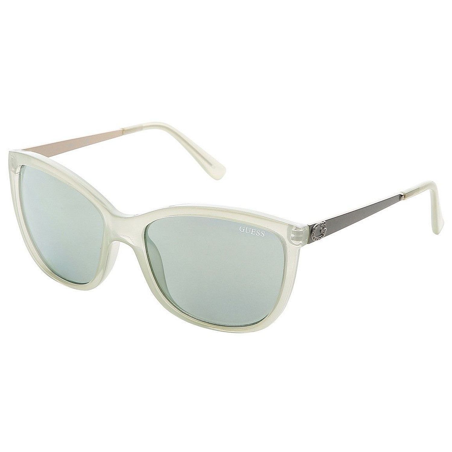 Ochelari de soare dama Guess Butterfly Light Green-Champagne/Green-Grey Mirrored GU7444-93C