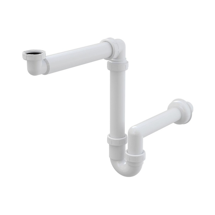 Спестяващ място сифон с гайка 5/4