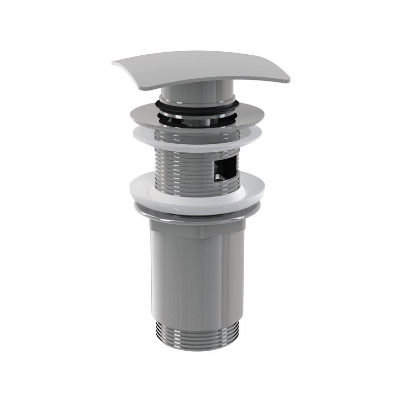 Ventil lavoar click-clack 5/4, metalic cu preaplin, dop mare