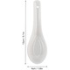 4 lingurite de supa ceramice asiatice, lingura de supa japoneza alba cu maner lung, lingura Ramen pentru galuste, Ramen, Pho, Wonton