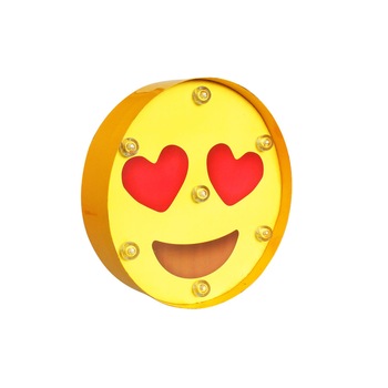 Banner decorativ cu LED heart eyes emoji , VIVO Banner decorativ cu LED heart eyes emoji , VIVO