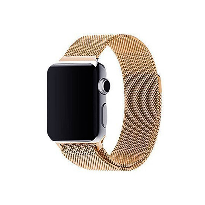 Redmobile Apple Watch 1/2/3/4 óraszíj, milánói hurok, 38 mm, arany színű