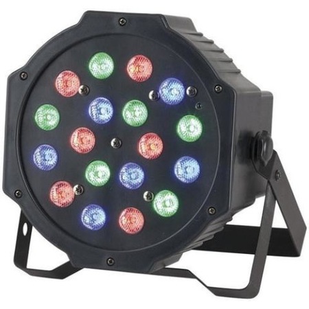 Proiector lumini Par Led 18x1W Slim, Evenimente, Nunti, Dmx in-out, Microfon, Cooler, Club, Disco, Petrecere