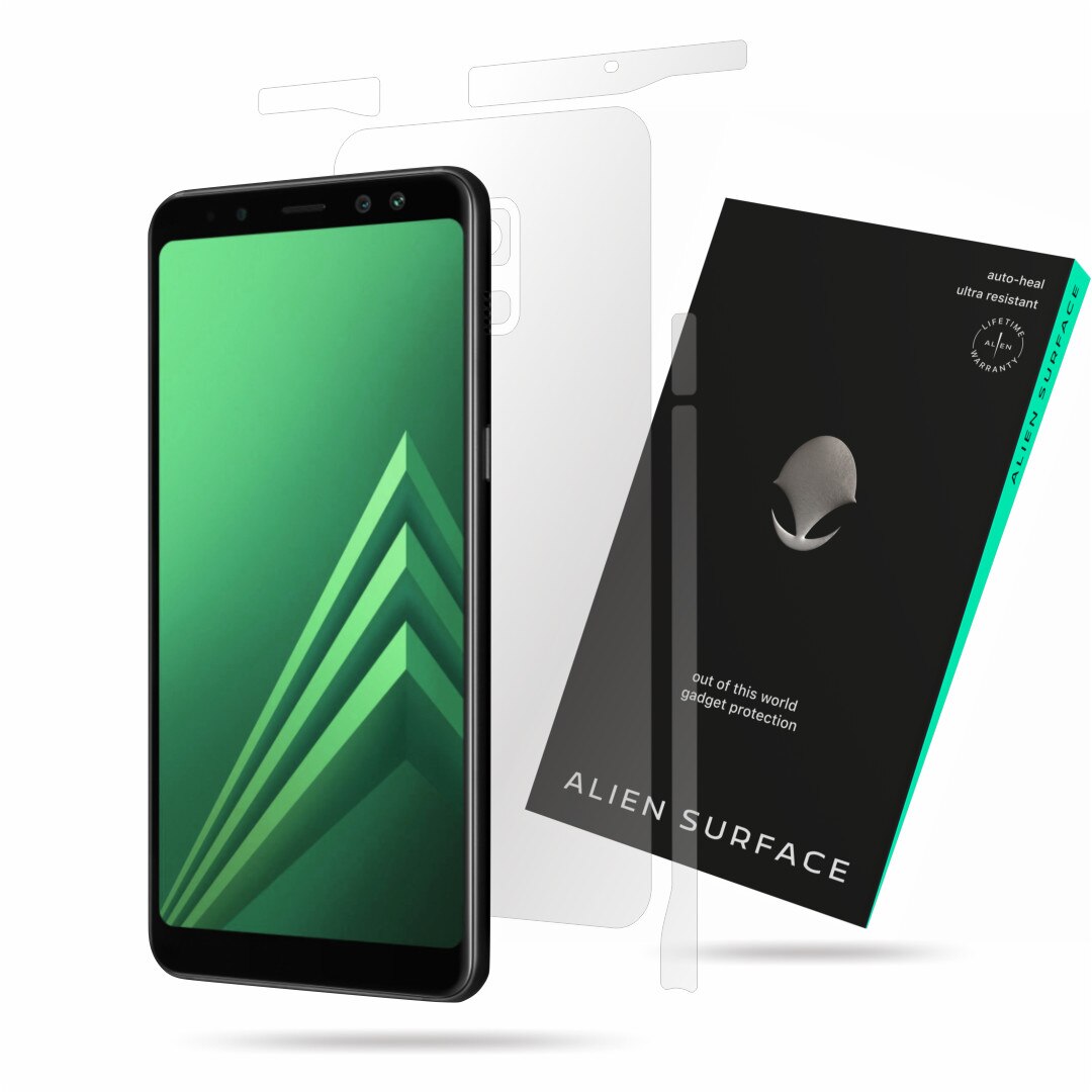Folie Alien Surface, Samsung Galaxy A8 Plus (2018), protectie spate, laterale