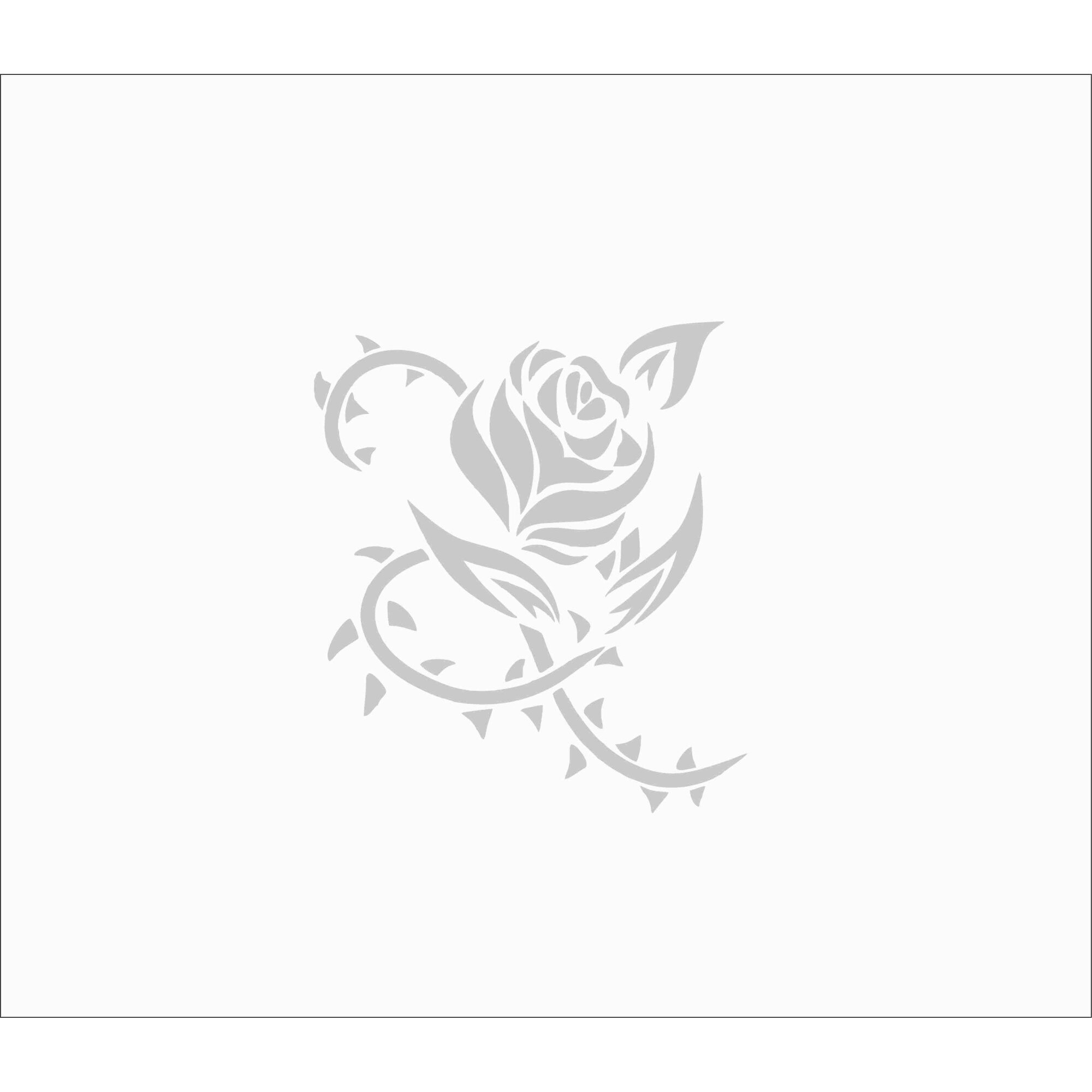 Sticker decorativ de perete trandafir 100x88 cm