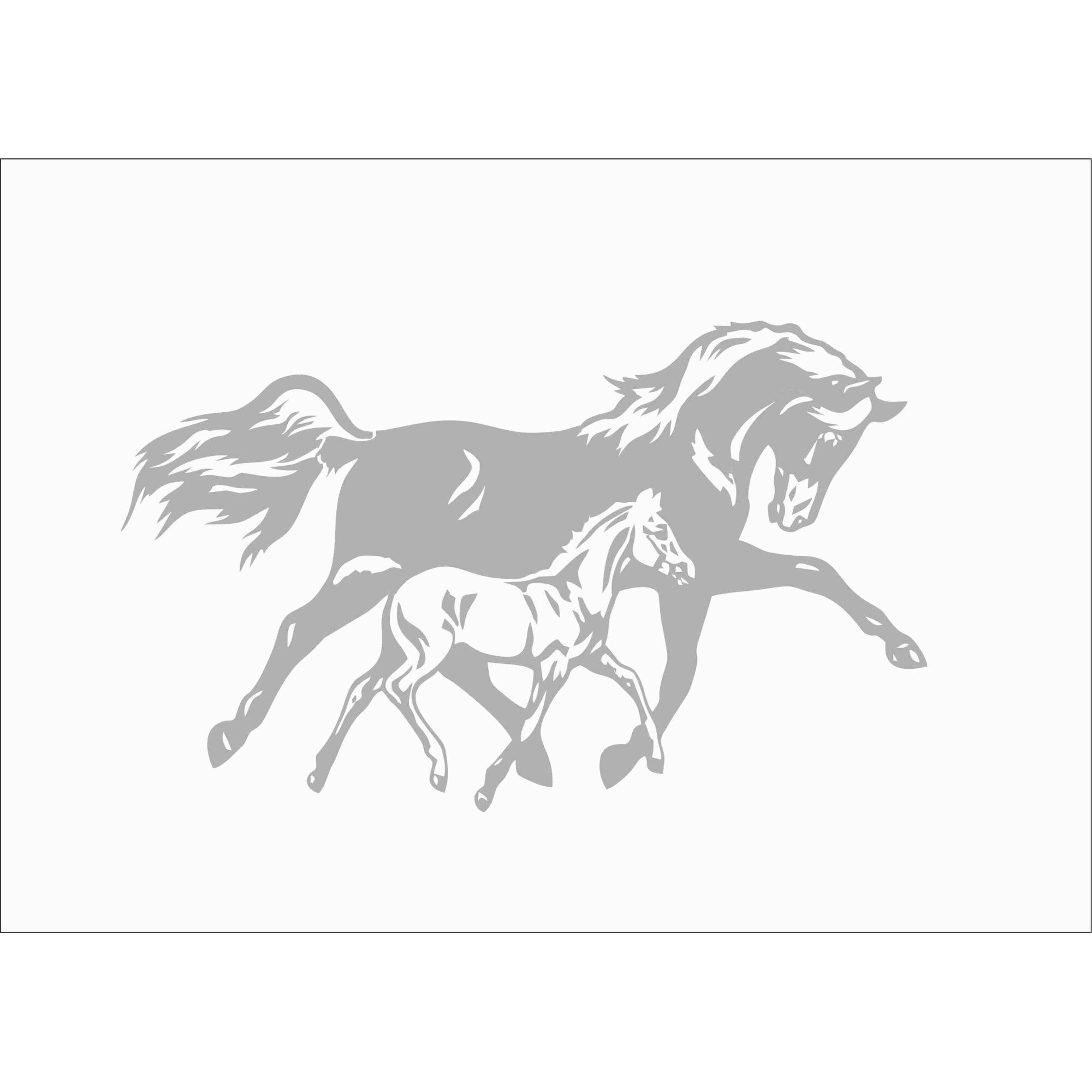 Sticker decorativ de perete Horses 130x80
