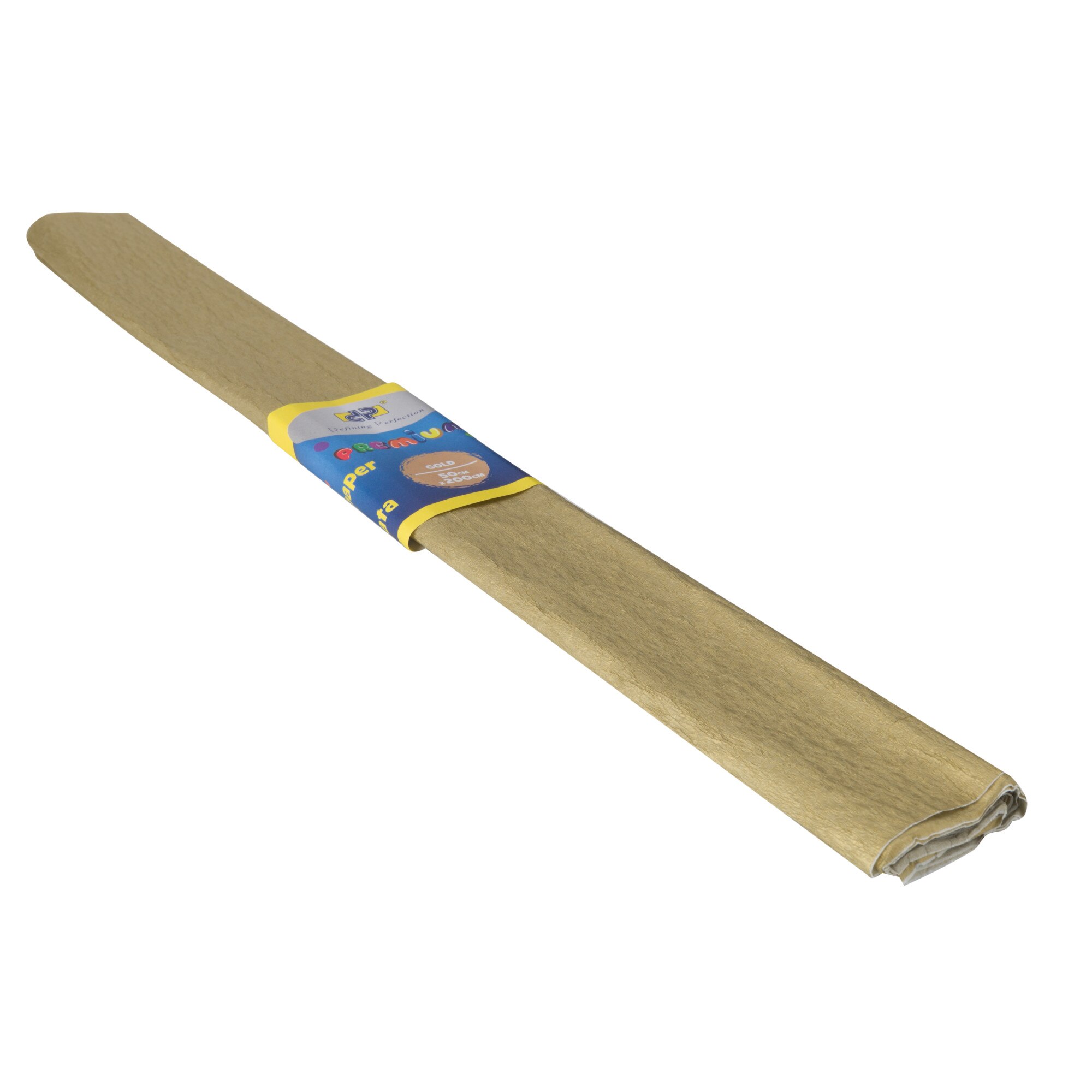 Hartie creponata 1 rola 50 cm x 200 cm, Auriu DP COllection