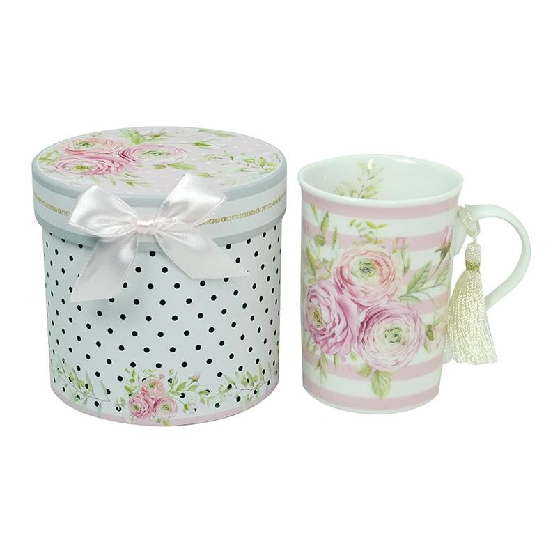 Cana Portelan Bobo R2005T3 D271, Trandafir Roz, 300ml