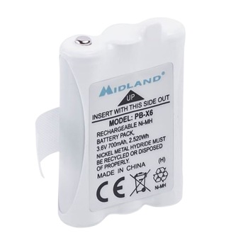 Acumulator Midland PB-X6 700mAh Ni-Mh dedicat pentru Midland XT50/XT60 Cod C1300 Acumulator Midland PB-X6 700mAh Ni-Mh dedicat pentru Midland XT50/XT60 Cod C1300