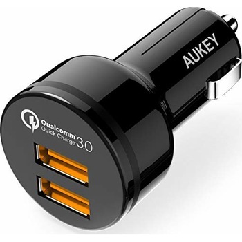 Incarcator auto AUKEY, Expedition Series, 36W, 2-Port QC 3.0 Incarcator auto AUKEY, Expedition Series, 36W, 2-Port QC 3.0