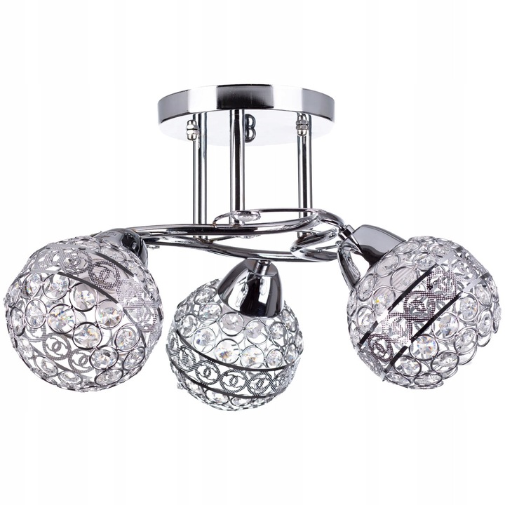 Lustra LED Glamour BLOOM 3, Crom, 3xE27