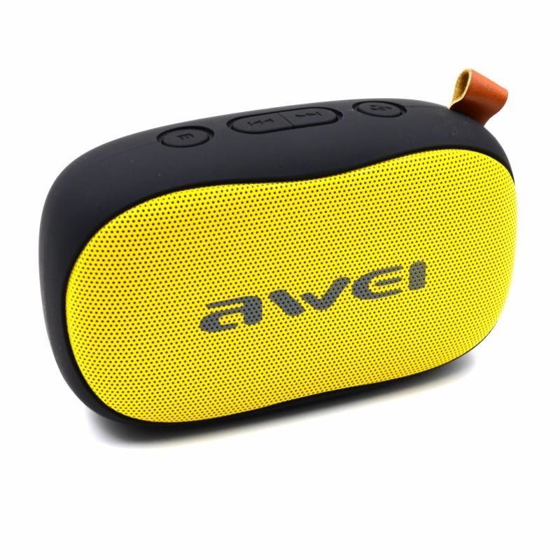 Mini Boxa Portabila Bluetooth AWEI Y900, Card Reader, Dual-Speaker, Black&Yellow