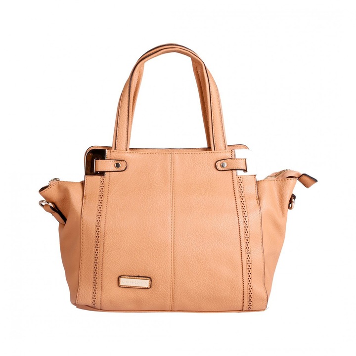 Дамска чанта Pierre Cardin Cuoio, Кафява, Две дръжки