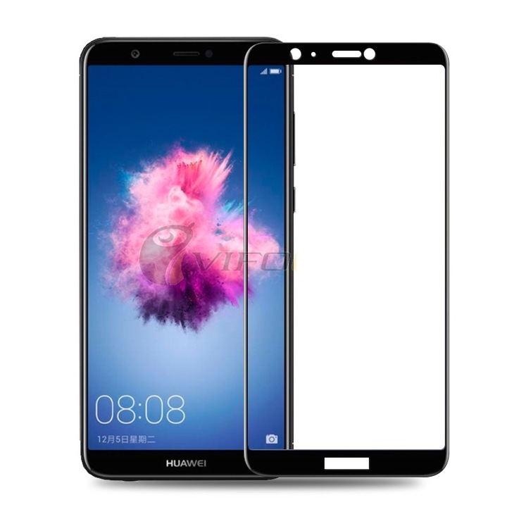 Стъклен протектор Tempered Glass за Huawei P Smart, Full, Черен