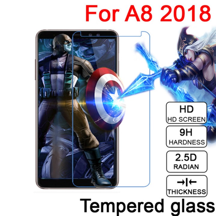 Üvegvédő edzett üveg Samsung Galaxy A5 2018 / A8 2018 (A530F) telefonhoz, átlátszó
