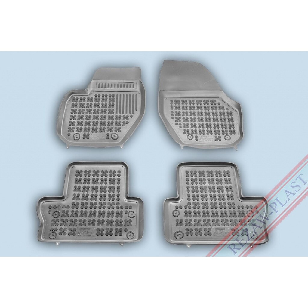 Covoare / Covorase cauciuc GRI VOLVO XC60 I 2009-2017 presuri stil tip tavita Rezaw