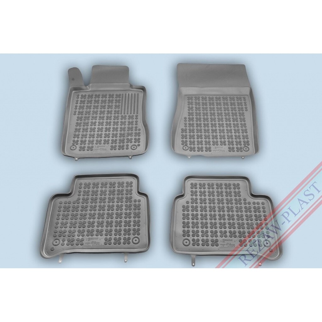 Covoare / Covorase cauciuc GRI MERCEDES E-Klasse W211 2003-2009 presuri stil tip tavita Rezaw