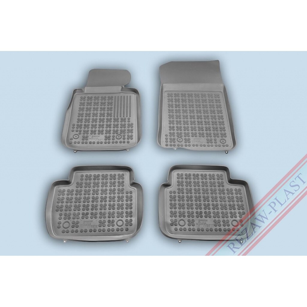 Covoare / Covorase cauciuc GRI BMW Seria 3 E90 / E91 2004-2013 presuri stil tip tavita Rezaw