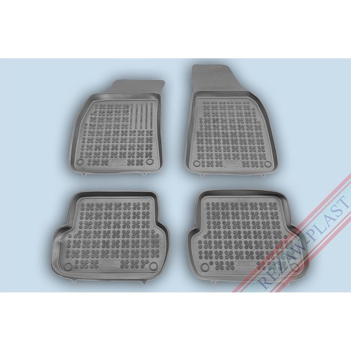 Covoare / Covorase cauciuc GRI AUDI A4 B7 2004-2009 presuri stil tip tavita Rezaw