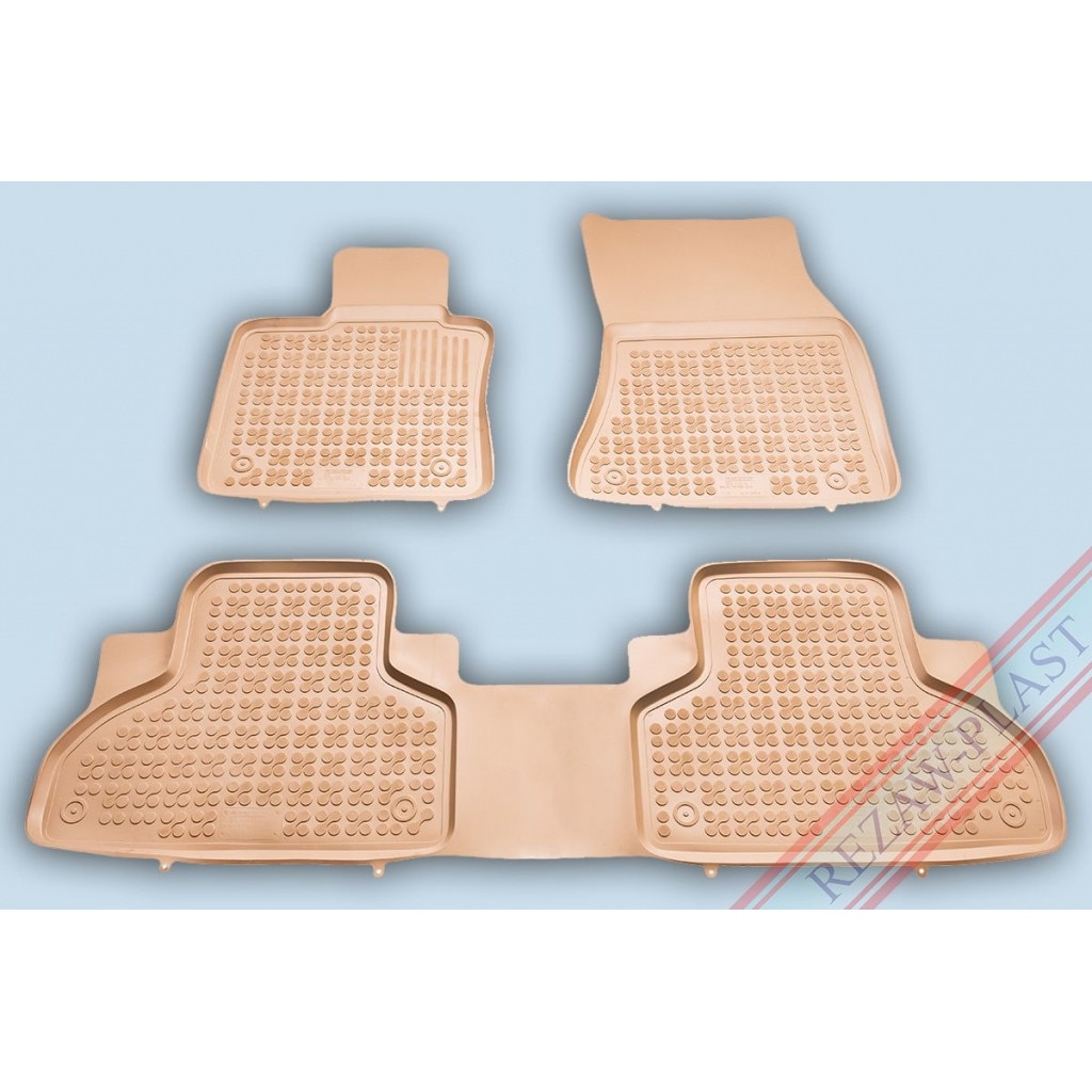 Covoare / Covorase cauciuc BEJ BMW X6 F16 2015-prezent presuri stil tip tavita Rezaw