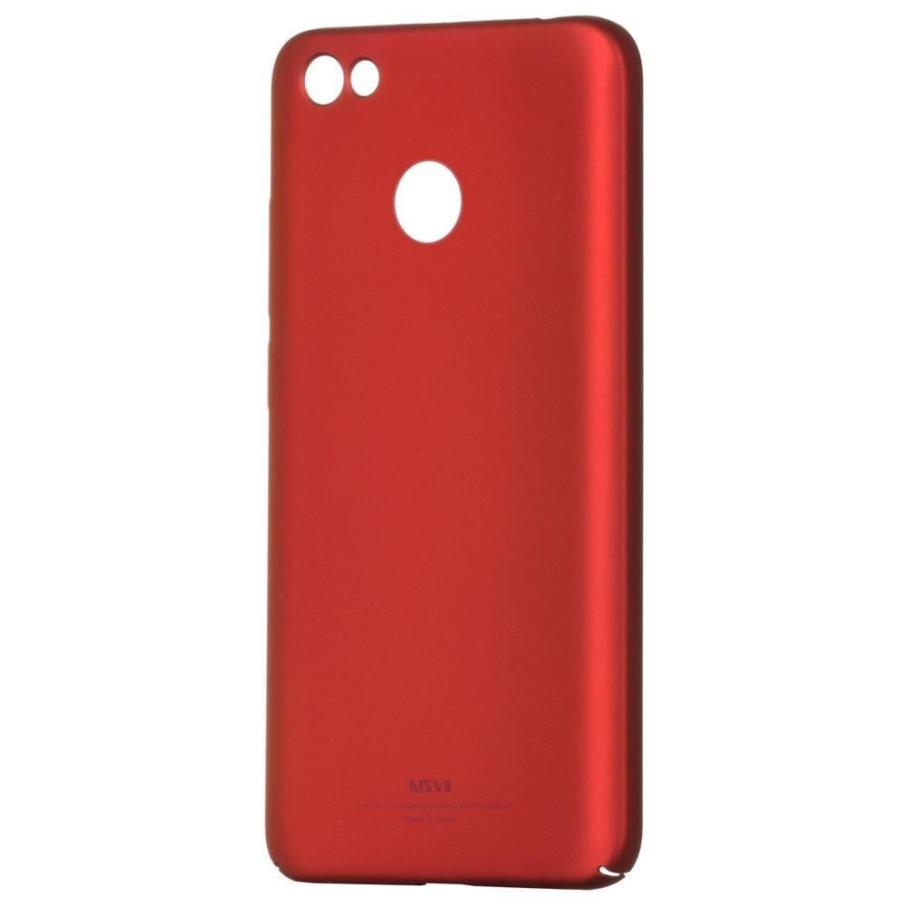 Husa MSVII Rosie + Folie Protectie Sticla Pentru Xiaomi Redmi Note 5A Prime