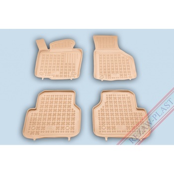 Covoare / Covorase cauciuc BEJ VW Tiguan I 2007-2017 presuri stil tip tavita Rezaw Covoare / Covorase cauciuc BEJ VW Tiguan I 2007-2017 presuri stil tip tavita Rezaw