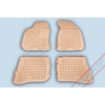 Covoare / Covorase cauciuc BEJ VW Passat B5 1996-2006 presuri stil tip tavita Rezaw Covoare / Covorase cauciuc BEJ VW Passat B5 1996-2006 presuri stil tip tavita Rezaw