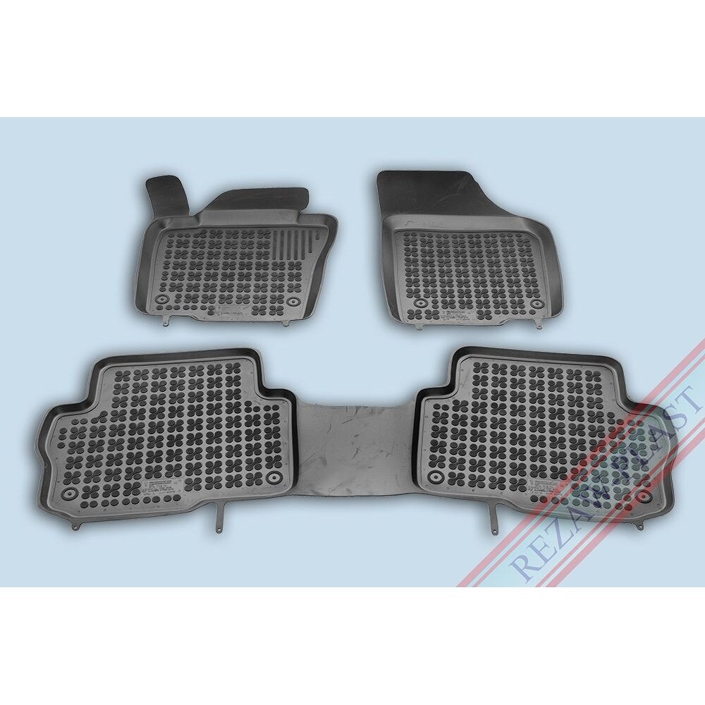 Covoare / Covorase cauciuc SEAT Alhambra II 2010-prezent (5 locuri) presuri stil tip tavita Rezaw