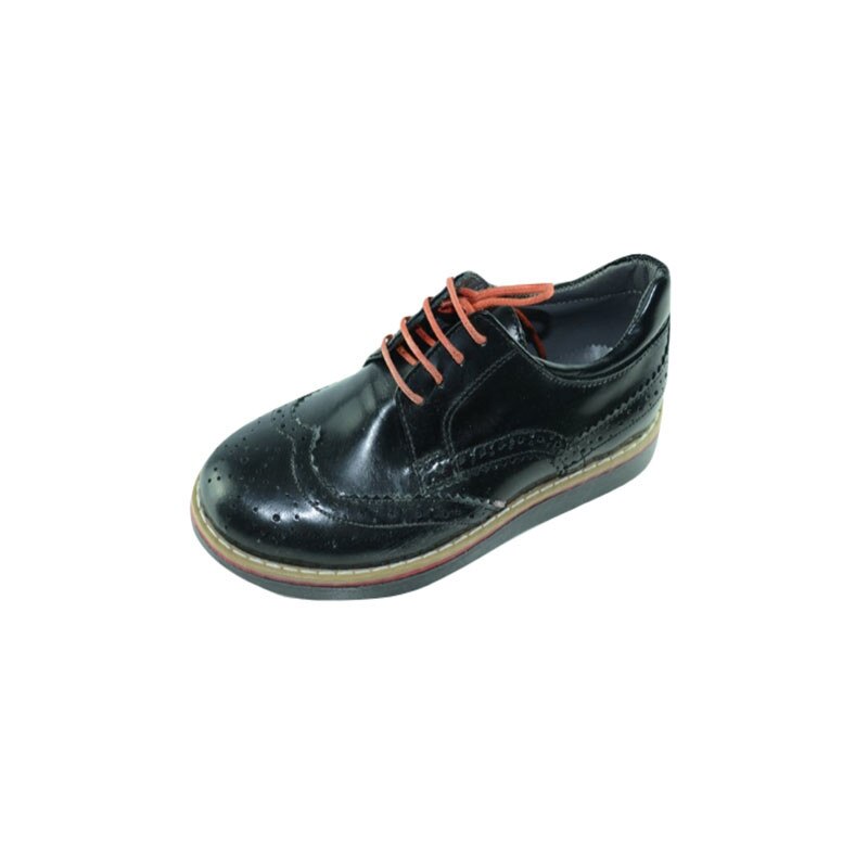 Pantofi casual ortopedici din piele pentru fete Pinky Pinky, Negru