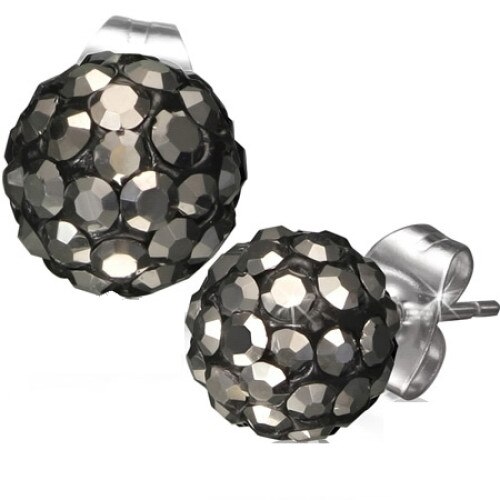Cercei model Shamballa cu inox - BeSpecial