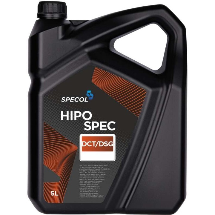 Ulei transmisie Specol HipoSpec DCT/DSG, pentru cutii de viteze cu ambreiaj dublu, 5 L