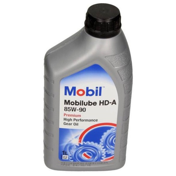 Ulei pentru cutie de viteze Mobil Mobilube HD-A 85W-90, GL-5, aprobat MAN 342N, MB 235.0, 1 l