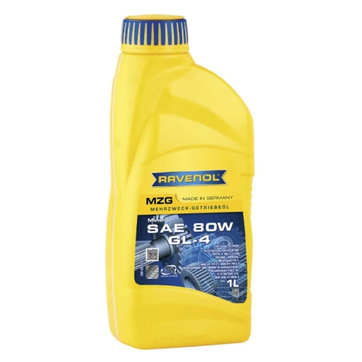 Ulei de transmisie Ravenol MZG SAE 80W GL-4, mineral, galben, 1 L