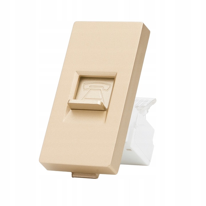 Modul Priza Telefonica 4 PIN Aurie Luuna - Design Modern
