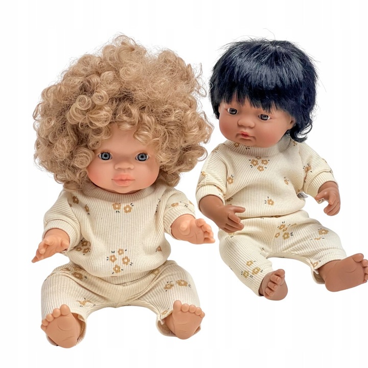 Set Pijamale Florale pentru Papusi Minikane 34cm, Miniland 38cm - Papusa