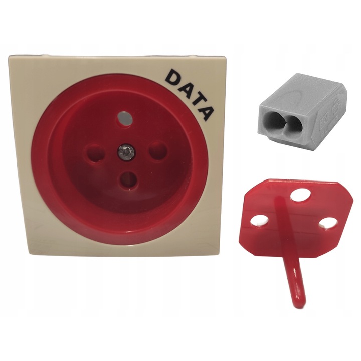 Hager Fiorena Placa Frontala Priza Crem cu Cheie 22061102
