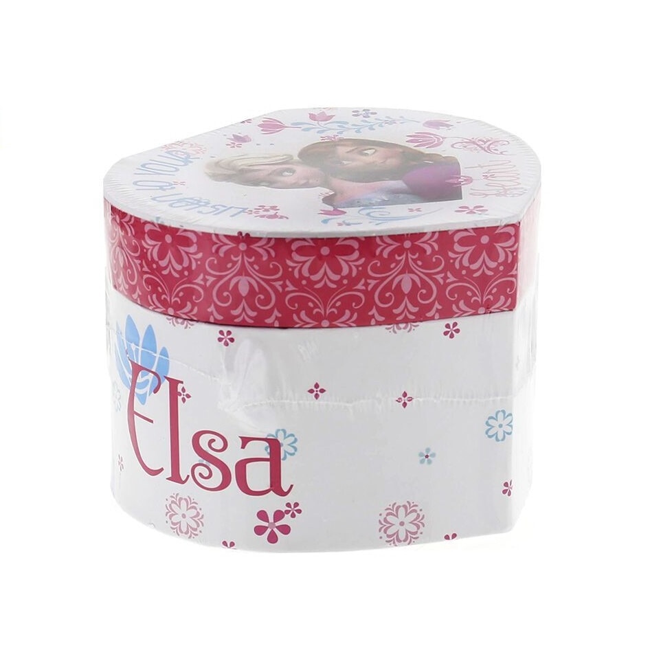 Cutie bijuterii Frozen forma inima Roz