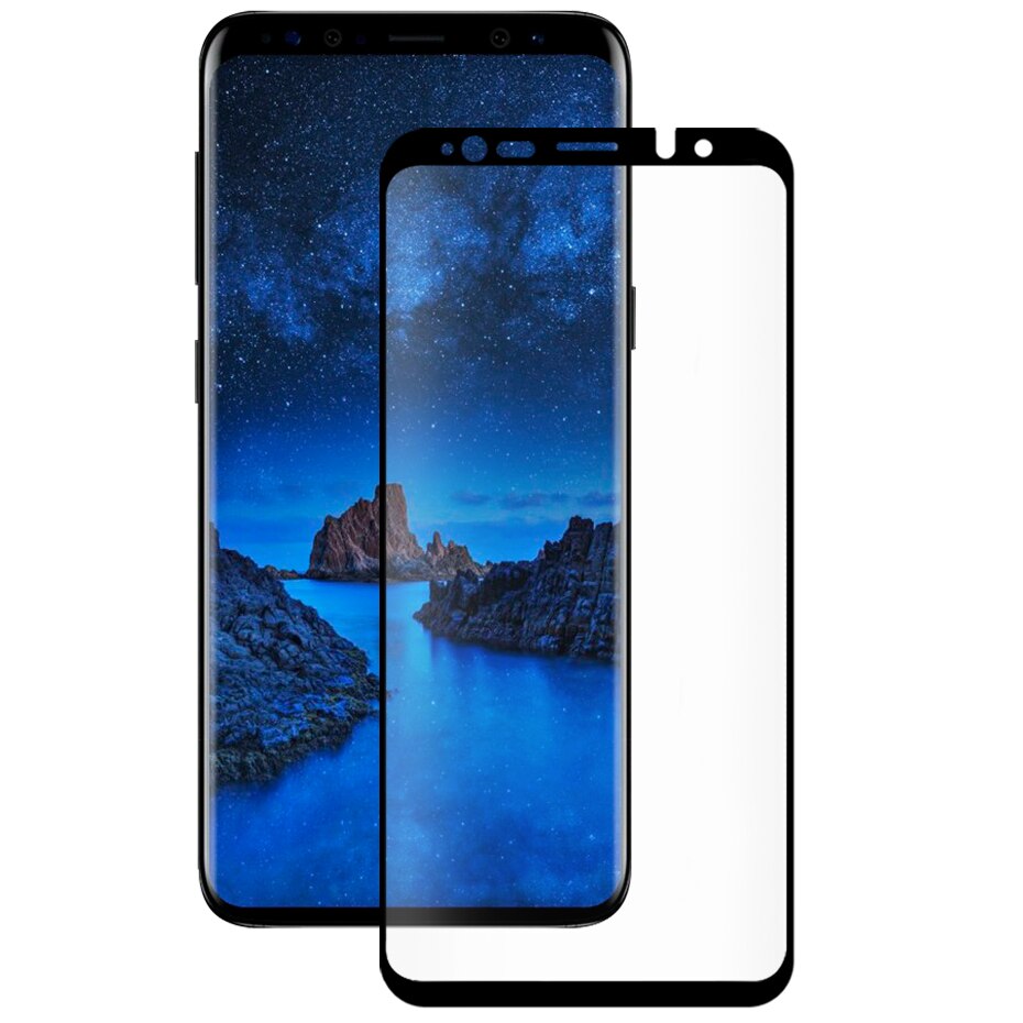 Folie de protectie Eiger 3D Case Friendly Glass pentru Samsung Galaxy S9 Plus, Negru