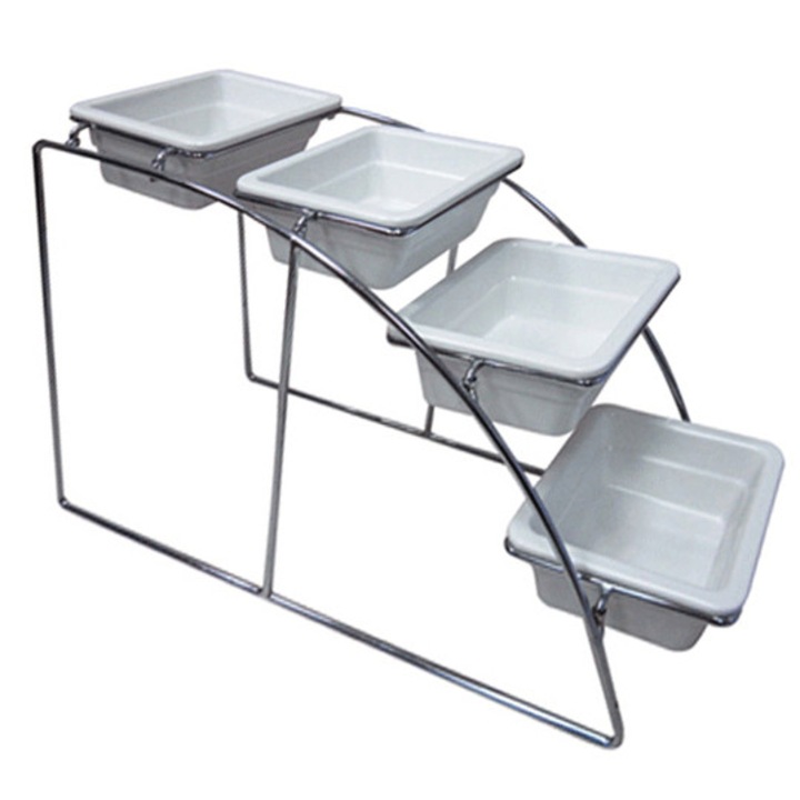 Stativ inox pentru tavi gastronorm GN 1x6 ILSA 21,5x52,5xh32,5cm cu 4 nivele