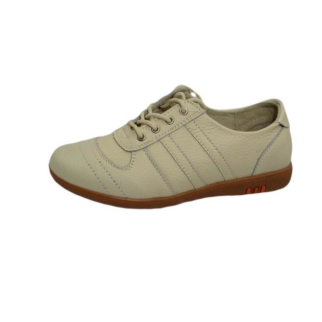 Pantofi cu cusaturi aplicate, D&J Exclusive, Bej