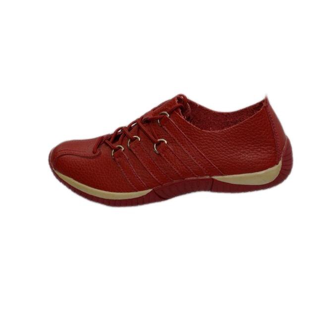 Pantofi cu insertii pe talpa, D&J Exclusive, Rosu