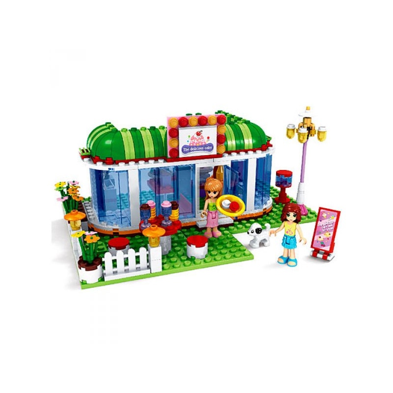 Set cuburi de constructie Ausini Fashion Girls Restaurant, 298 piese, 6ani+