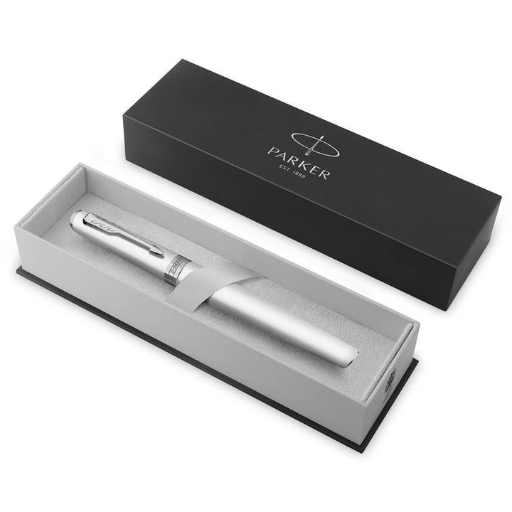 Химикалка Parker Meridian Chrome CT, хромирана, сребриста, в подаръчна кутия