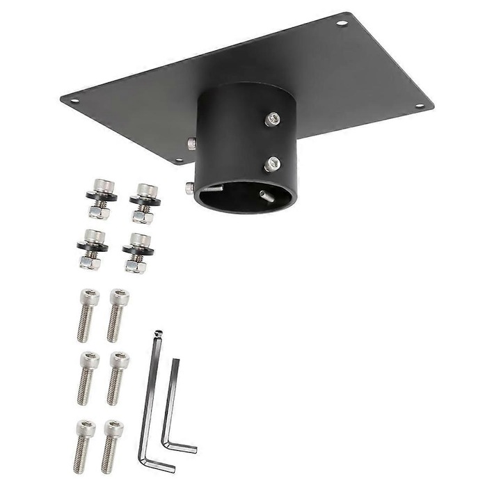 Adaptor montaj pe teava pentru antena, kit montaj compatibil Starlink, negru, FU-K0518-260902-521