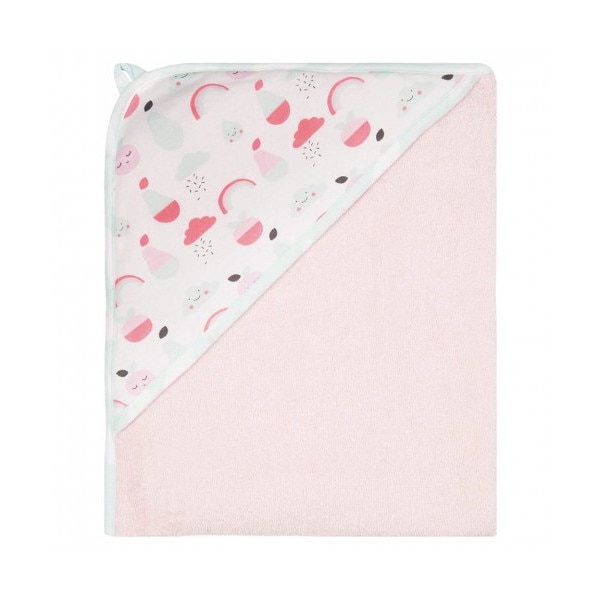 Prosop fin cu gluga Bebe Jou - Blush Baby