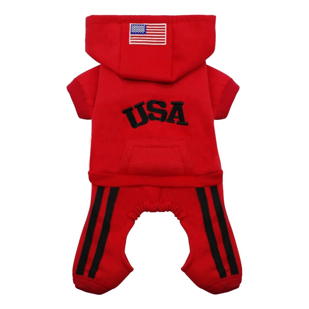 Hanorac Premium Flex USA - Rosu (marimea M: bust - 33 cm; circumferinta gat: 23 cm)