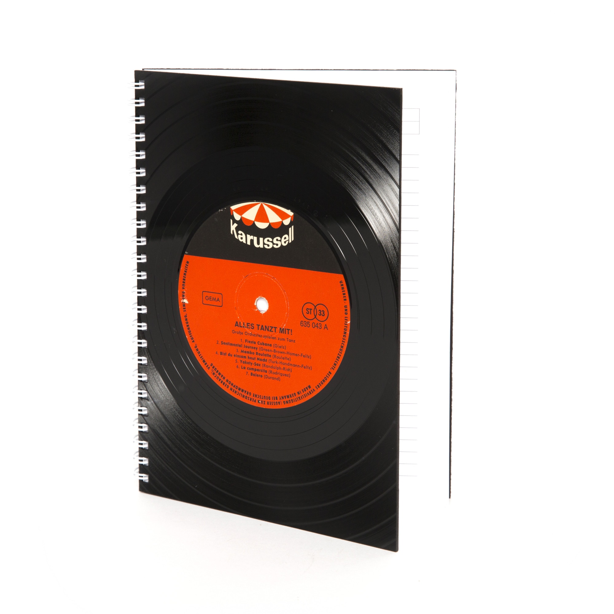 Agenda vinil reciclat, Vinilistic, A5, Karussell, 15x21cm