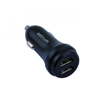 Incarcator Auto Astrum CC300 (Incarcare rapida) 2xUSB 2,4A Negr Incarcator Auto Astrum CC300 (Incarcare rapida) 2xUSB 2,4A Negr