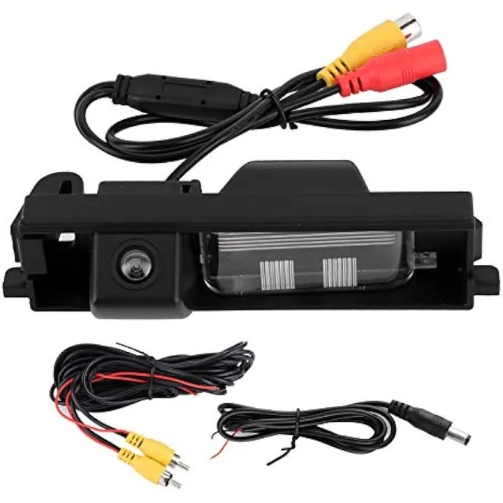 Camera de mers inapoi pentru masina, camera de parcare auto HD CCD, unghi larg de 170 de grade, cu recunoastere a imaginii pentru Toyota 2006 2012, material ABS, 139 mm x 35 mm (stil pista)