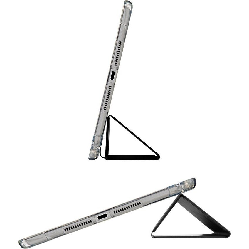 Husa tableta OBAL:ME MistyTab (57983128498) pentru Samsung Galaxy Tab S10 Lite/S9/S9 FE/S10 FE, cu slot pentru stylus, functie wake/sleep si magnet, gri deschis